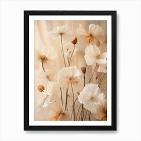 Boho Dried Flowers Poppy 5 Art Print