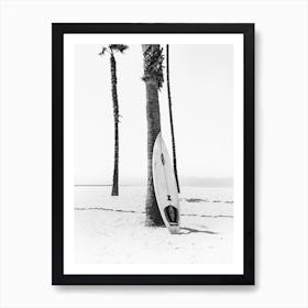 Surf Bw Art Print