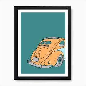 Car Vw Beetle Art Print