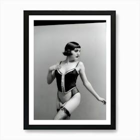 Burlesque Dancer Of The 1920s ~ Reimagined 16 Art Print