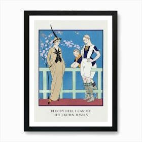 The Crown Jewels Art Deco Art Print