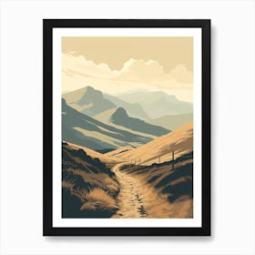 Dusky Track New Zealand 1 Hiking Trail Landscape Art Print