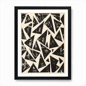 'Black Triangles' Art Print