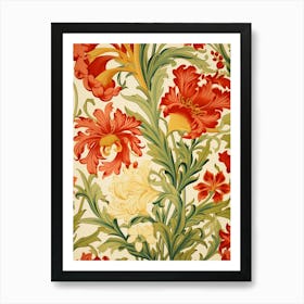 Floral Wallpaper 175 Art Print