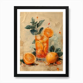 Orange Drink 24 Art Print