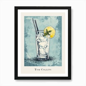 Tom Collins Tile Illustration 1 Art Print