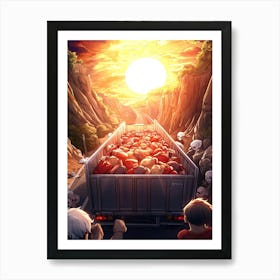 Truck Full Of Dead People Art Print