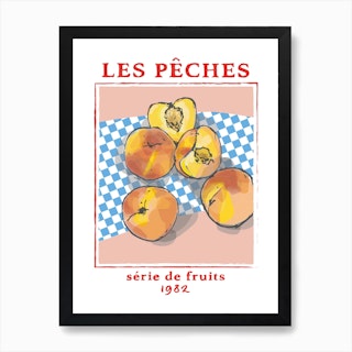 Peaches Fruit Art Print