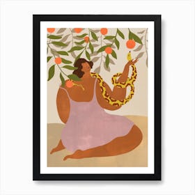 Smell The Orange Art Print