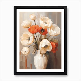 Poppy Flower Still Life Painting 1 Dreamy Art Print