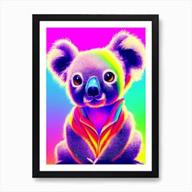 Neon Koala Art Print