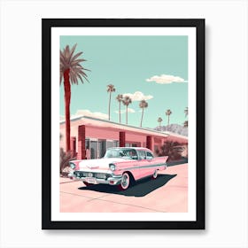 Pink Miami Kitsch 1 Art Print