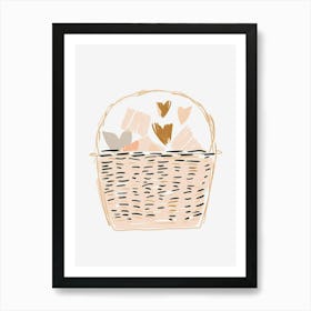 Basket Of Love Art Print