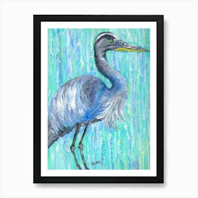 Blue Heron Art Print