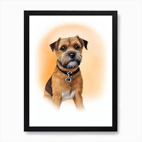 Border Terrier Illustration Dog Art Print