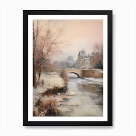 Dreamy Winter Painting Richmond England 2 Art Print