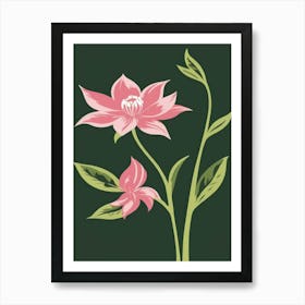 Pink Lotus Flower Art Print