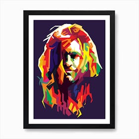 Taylor Hawkins Foo Fighters Pop Art Wpap 1 Art Print