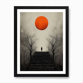 Blood Moon Rises Art Print