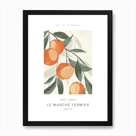 Apricot Le Marche Fermier Poster 2 Art Print