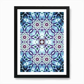 Purple Watercolor Pattern Art Print