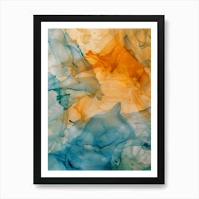 Abstract Watercolor Painting 4 Art Print