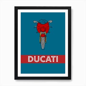 Motorbike Ducati Cafe Racer Art Print