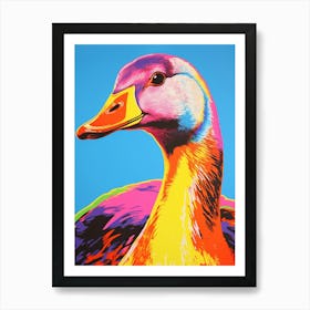 Andy Warhol Style Bird Goose 4 Art Print