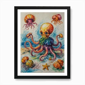 Octopus 12 Art Print