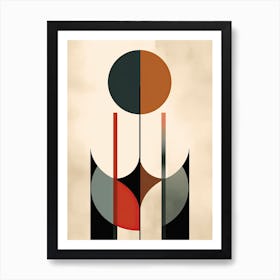 Boho Geometric Minimalism Art Print