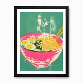 Ramen Duotone Silkscreen 1 Art Print