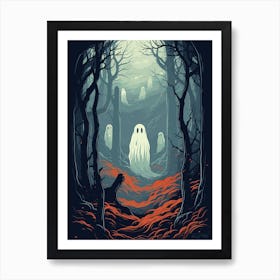 Ghosts In The Woods Art Print