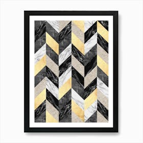 Composition textures and gold 3 Art Print