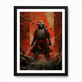 Samurai Katchu Shi Illustration 4 Art Print