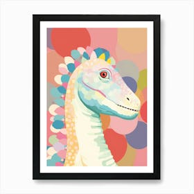 Colourful Dinosaur Iguanodon 2 Art Print