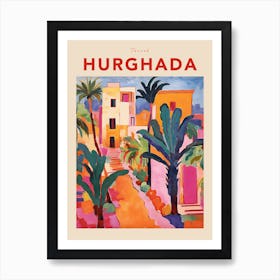 Hurghada Egypt 2 Fauvist Travel Poster Art Print