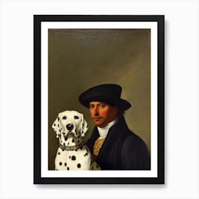 Dalmatian 2 Renaissance Portrait Oil Painting Poster