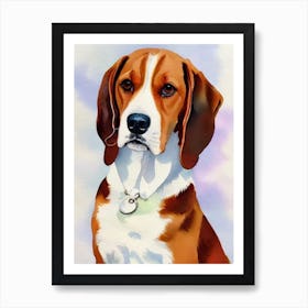 Beagle 2 Watercolour Dog Art Print