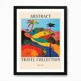 Abstract Travel Collection Poster Timor Leste 1 Art Print