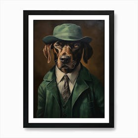 Gangster Dog Plott Hound 3 Art Print