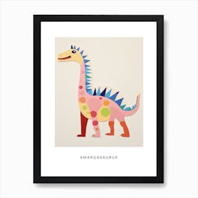Nursery Dinosaur Art Amargasaurus 3 Poster Art Print