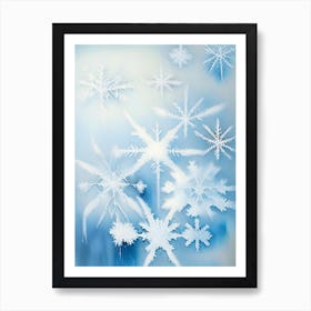 Ice, Snowflakes, Rothko Neutral 1 Art Print