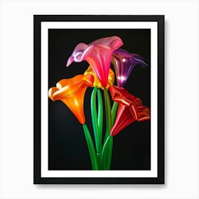 Bright Inflatable Flowers Coral Bells 2 Art Print