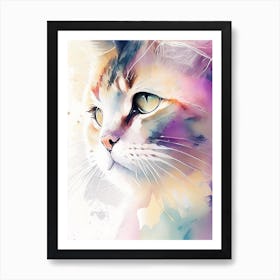 Cat in Colors (768 X 1024 Pixel) Art Print