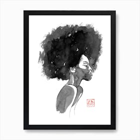 Afro Hair 03 Art Print