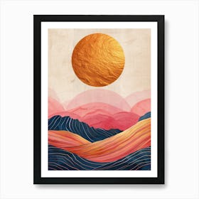 Golden Sun Art Print