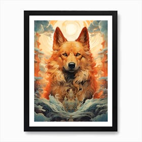 Wolf In The Sky Art Print