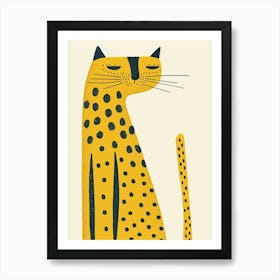 Yellow Panther 1 Art Print