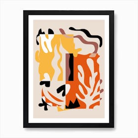 Coral Abstract Art Print