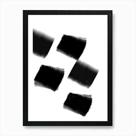 Minimal Black and White Abstract vol. 4 Art Print